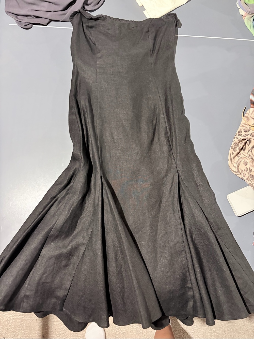 Lotta Stensson Black Corset Lace-Up Mermaid Maxi Skirt – Size 2